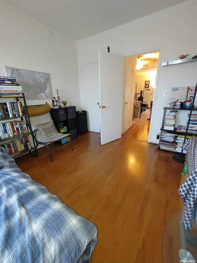 interior space featuring wood-type flooring