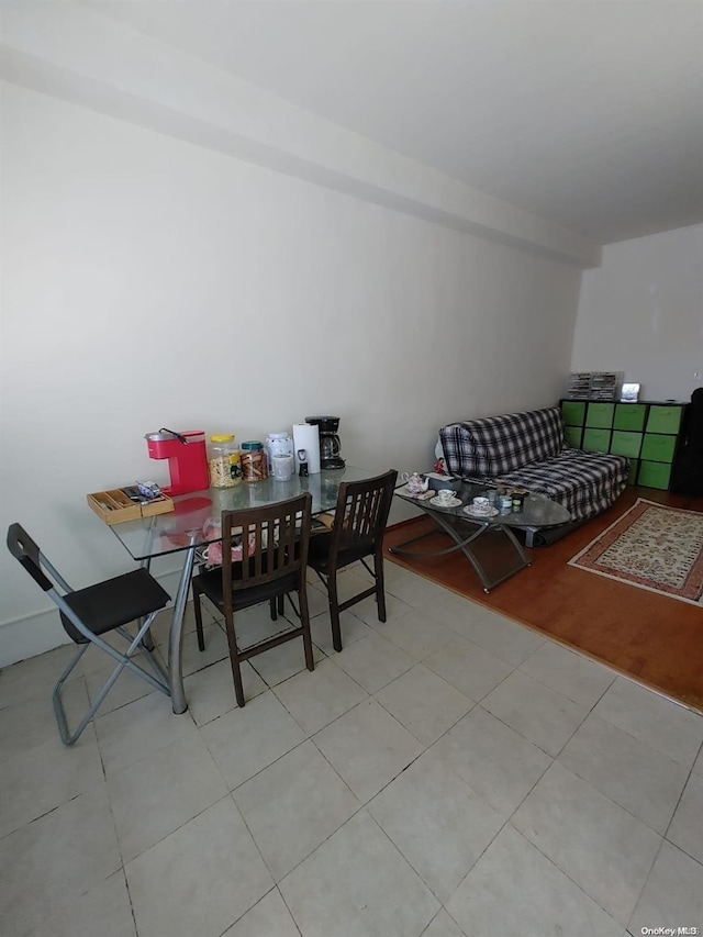 dining room with light hardwood / wood-style floors