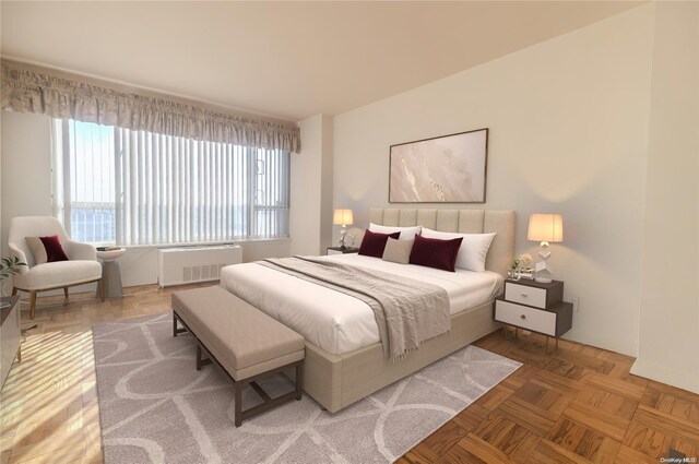 166-25 Powells Cove Blvd Unit 10G, Whitestone, NY 11357 - bedroom featuring radiator heating unit