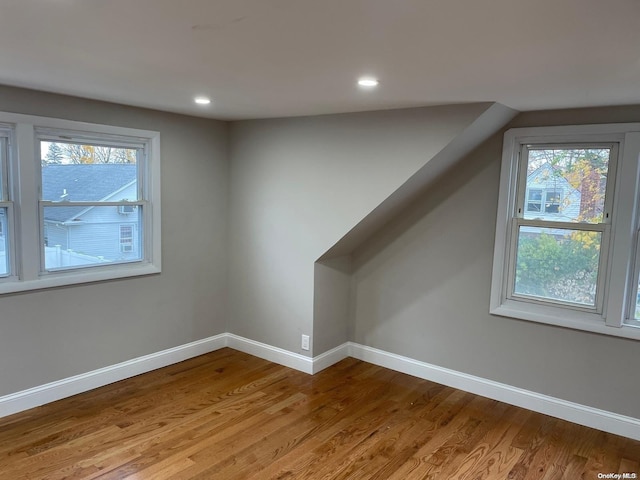 bonus room featuring light hardwood / wood-style floors