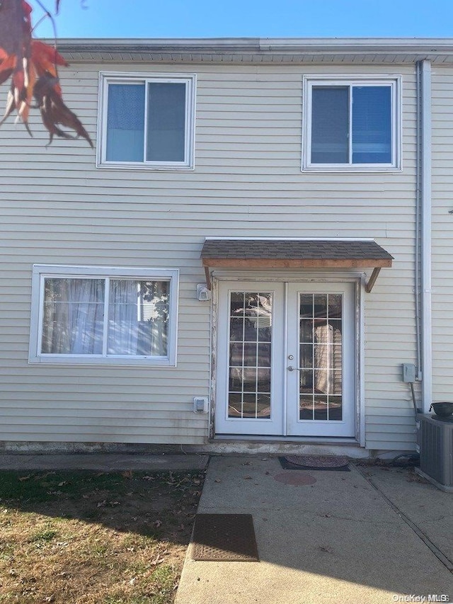 rear view of house with french doors