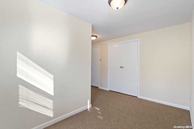 hallway featuring carpet floors