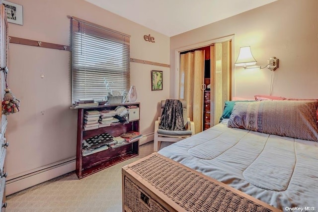 529 Birch Hollow Dr, Shirley, NY 11967 - bedroom with a baseboard radiator and a closet