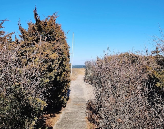 view of road featuring a rural view