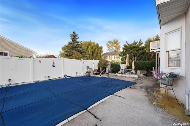 view of pool with a patio area