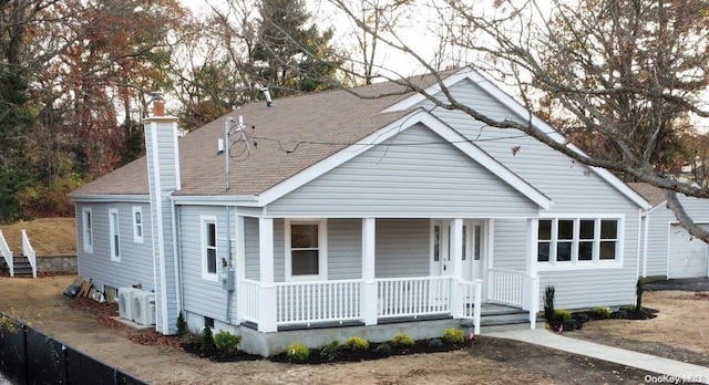 bungalow-style house featuring covered porch