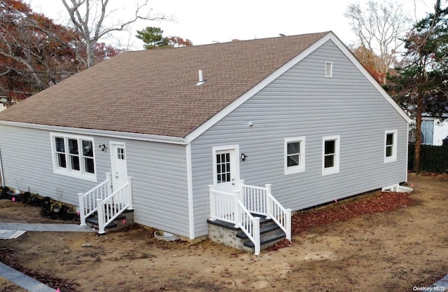 view of back of property