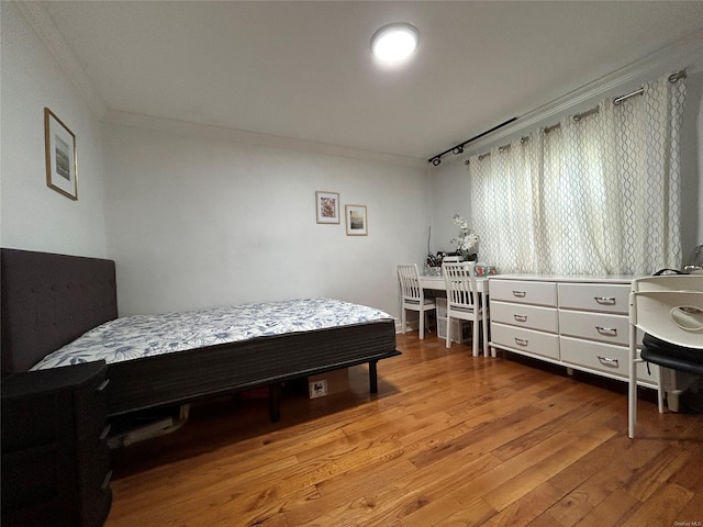 13 W Mill Dr Unit 3A, Great Neck, NY 11021 - bedroom featuring ornamental molding and wood finished floors