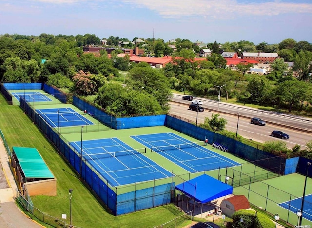 birds eye view of property