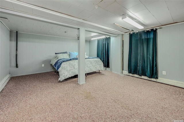 unfurnished bedroom with carpet flooring