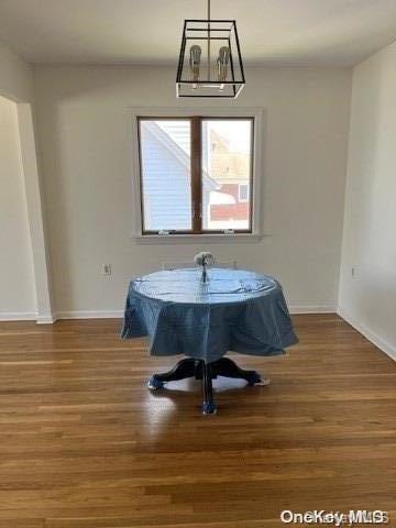 dining room featuring wood-type flooring