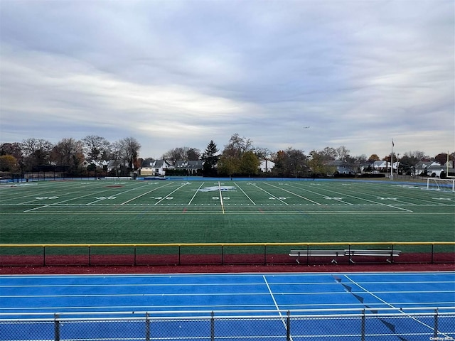 view of tennis court