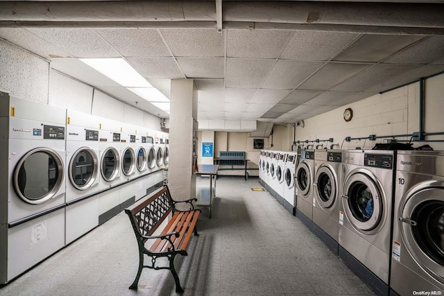 laundry area featuring independent washer and dryer