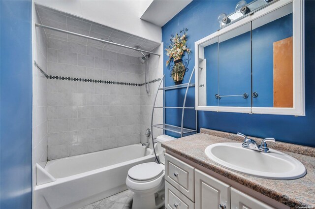 43 2nd St, Ronkonkoma, NY 11779 - bathroom featuring vanity, bathing tub / shower combination, and toilet