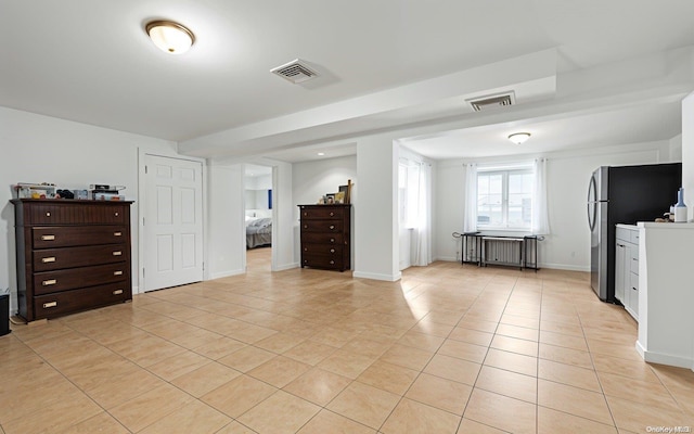 interior space with radiator