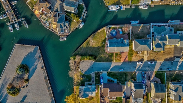 1 Jetmore Pl, Massapequa, NY 11758 - aerial perspective of suburban area with a large body of water