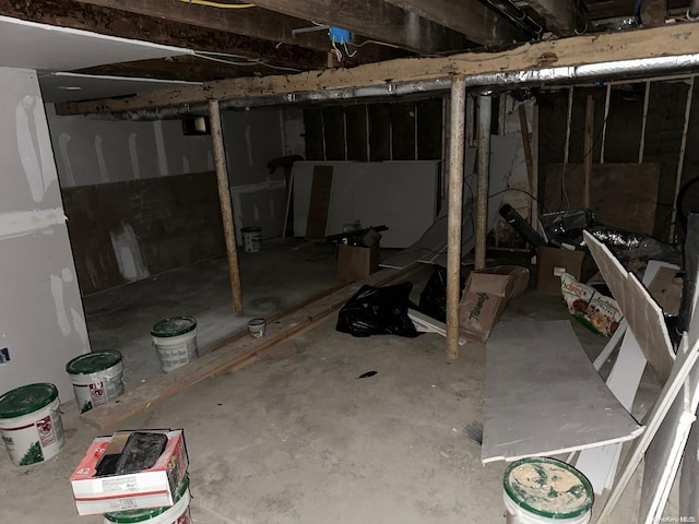 view of basement