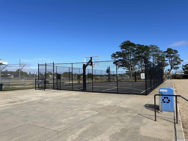 view of basketball court