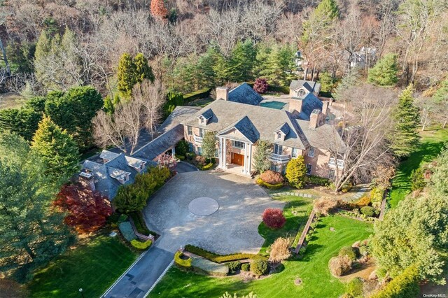660 Chicken Valley Rd, Matinecock, NY 11560 - aerial view of property and surrounding area