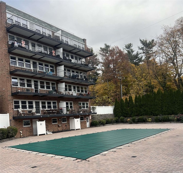 view of pool with a patio