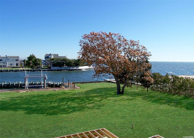 exterior space with a boat dock