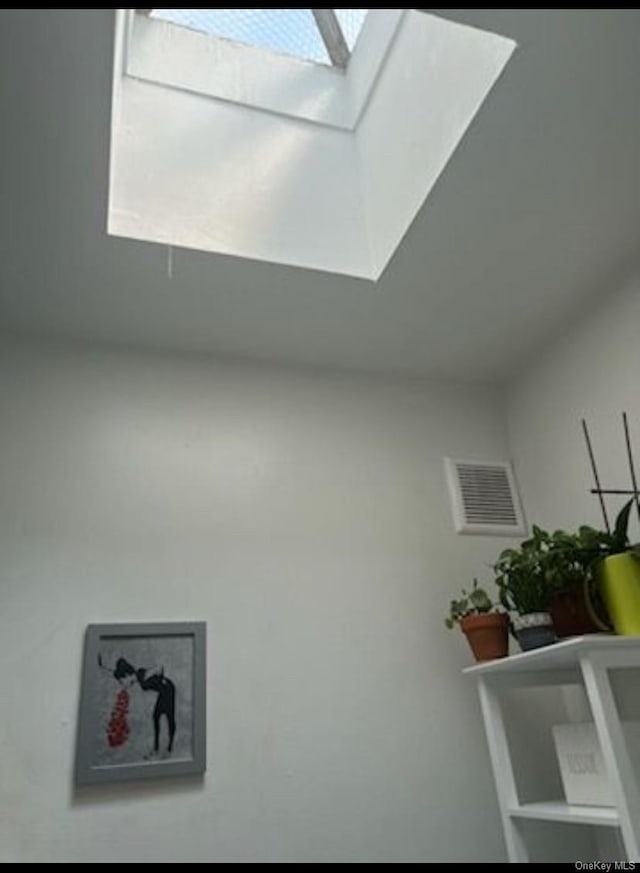 details featuring a skylight