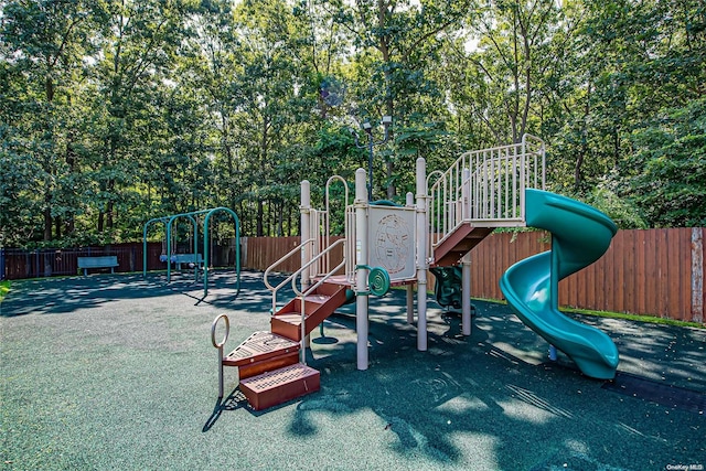 view of jungle gym