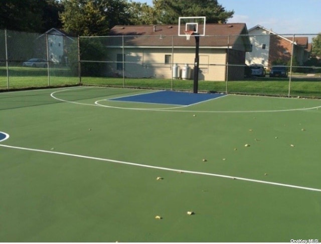 view of basketball court