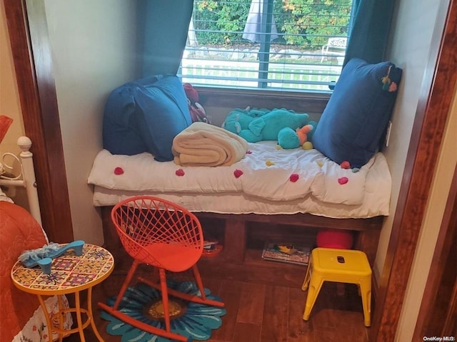 bedroom featuring wood-type flooring