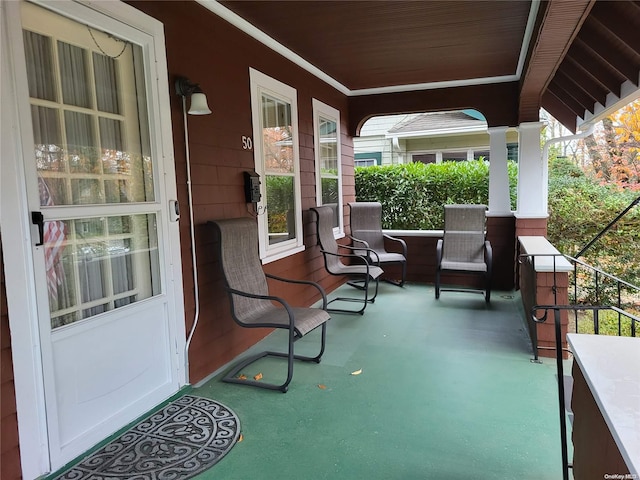 view of patio / terrace featuring a porch