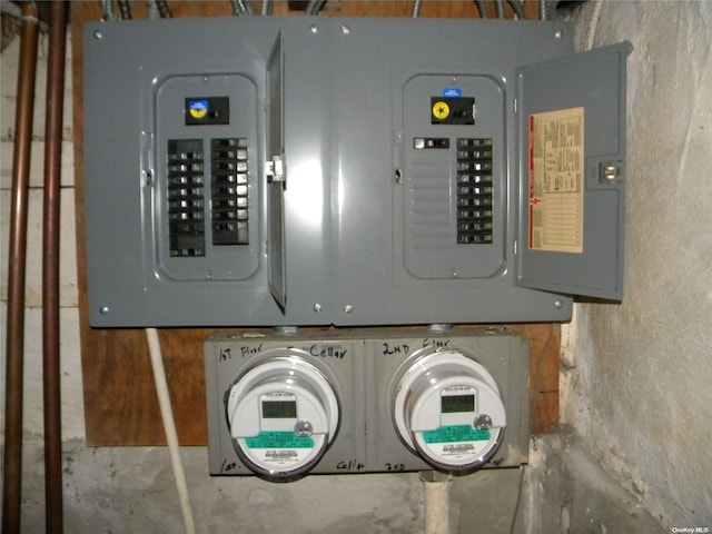 utility room with electric panel