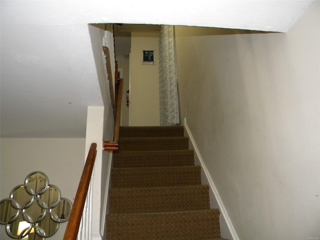 view of stairs