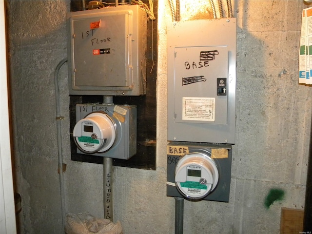 utility room featuring electric panel