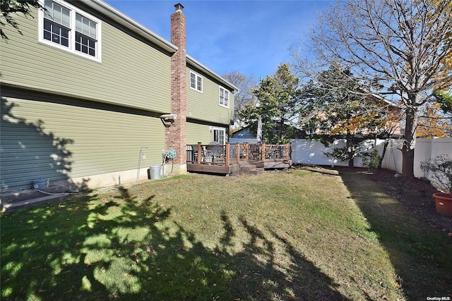 1070 Mckinley St, Baldwin, NY 11510 - view of yard featuring a wooden deck