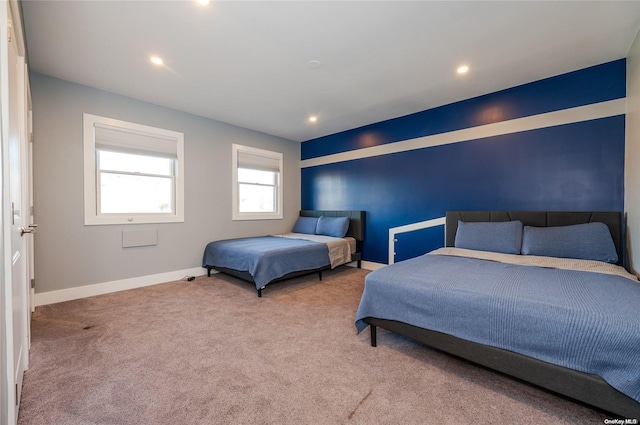 bedroom featuring carpet flooring