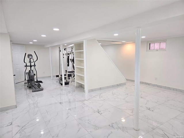 view of workout room