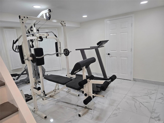 view of exercise room