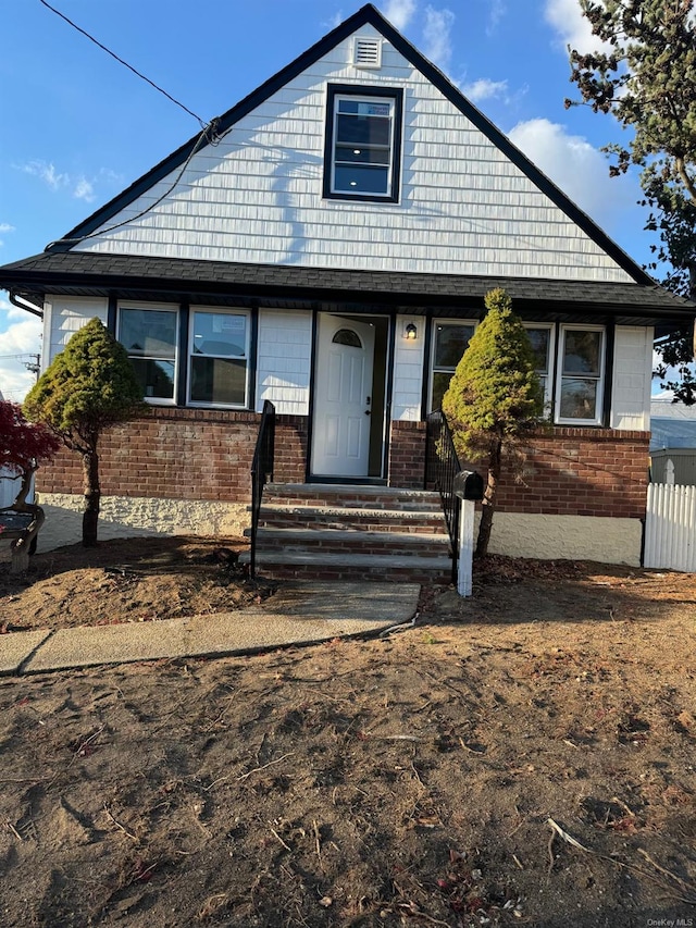 view of bungalow