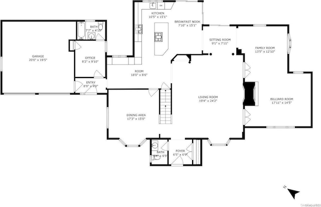 1345 Harbor Rd, Hewlett Harbor, NY 11557 - view of room layout