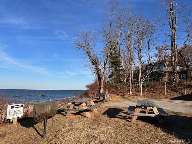 water view with a view of the beach