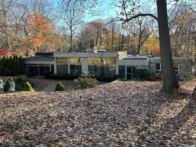 view of rear view of property