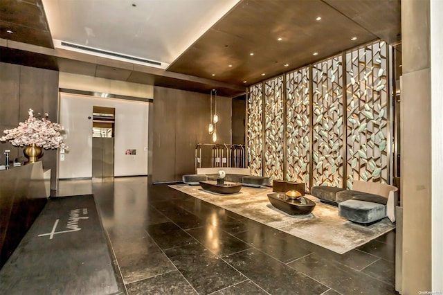 133-27 39th Ave Unit 9S, Flushing, NY 11354 - building lobby with recessed lighting