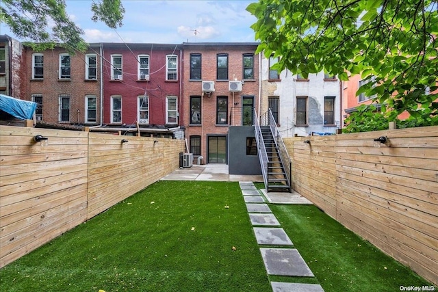 448 Halsey St, Stuyvesant Hts, NY 11233 - fenced backyard featuring stairs and a patio area