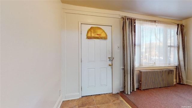 entrance foyer with radiator