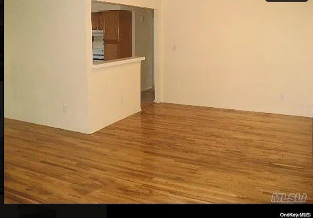 empty room with wood-type flooring