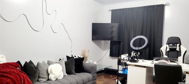 607 Ashford St, Brooklyn, NY 11207 - home office featuring wood finished floors