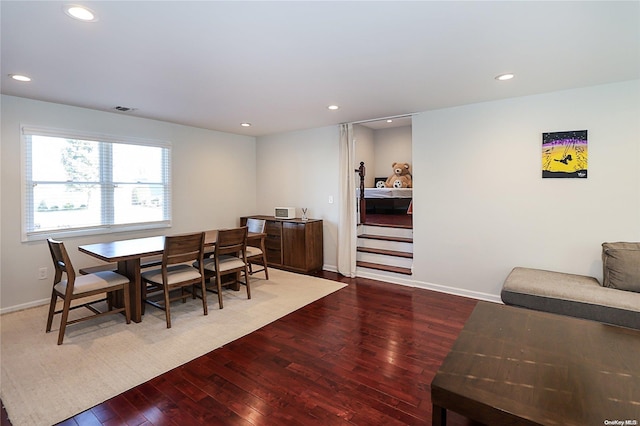 dining room featuring hardwood / wood-style floors