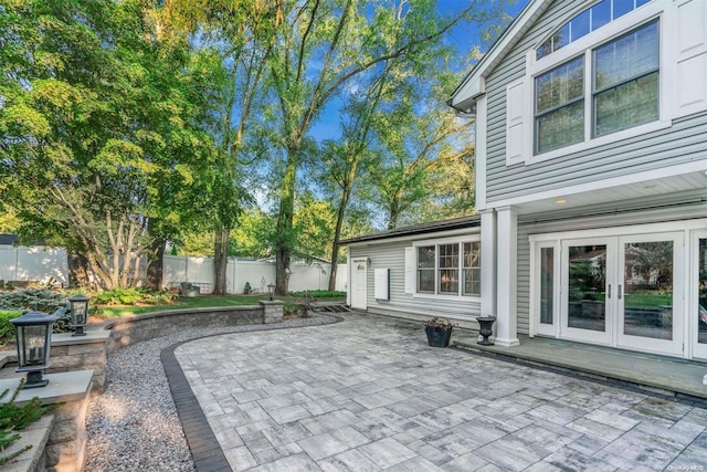 view of patio / terrace with french doors