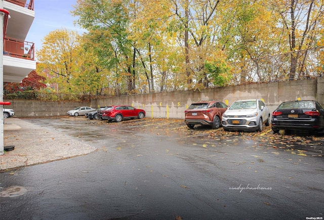 view of vehicle parking