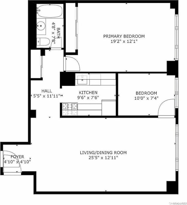 119-49 Union Tpke Unit 7E, Forest Hills, NY 11375 - floor plan / room layout
